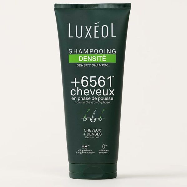 Luxéol Shampoing Densité - 200ml - Stimule la pousse, renforce et densifie les cheveux