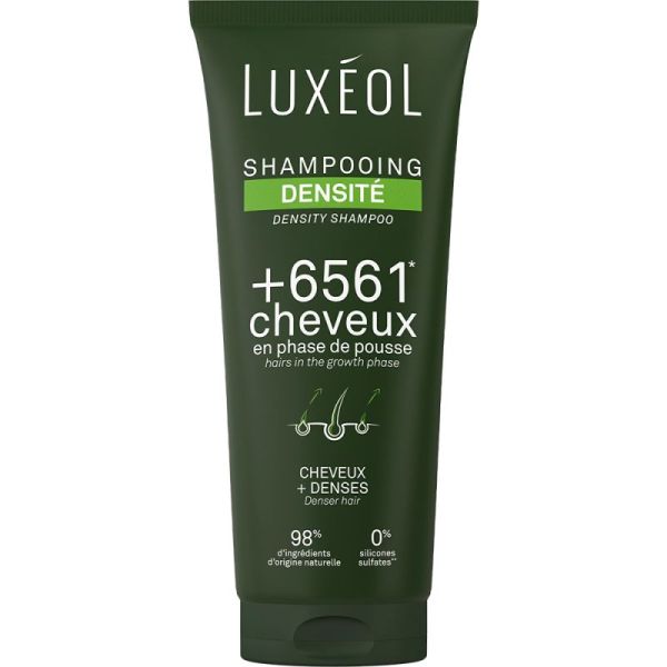 Luxéol Shampoing Densité - 200ml - Stimule la pousse, renforce et densifie les cheveux