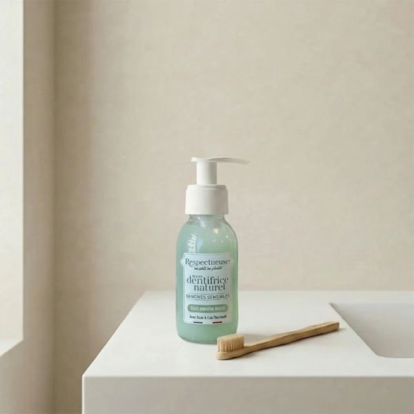 Respectueuse Dentifrice Naturel Gencives Sensibles Recharge 150ml – Apaisant et protection