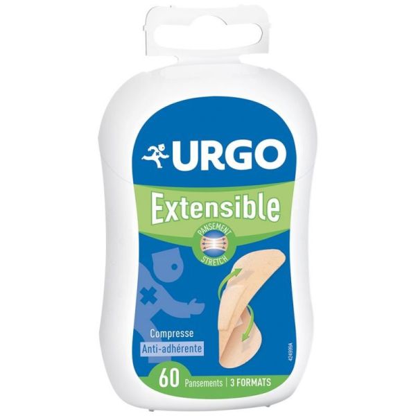 Urgo Premiers Soins Extensible Compresse Anti-Adhérente 60 pansements