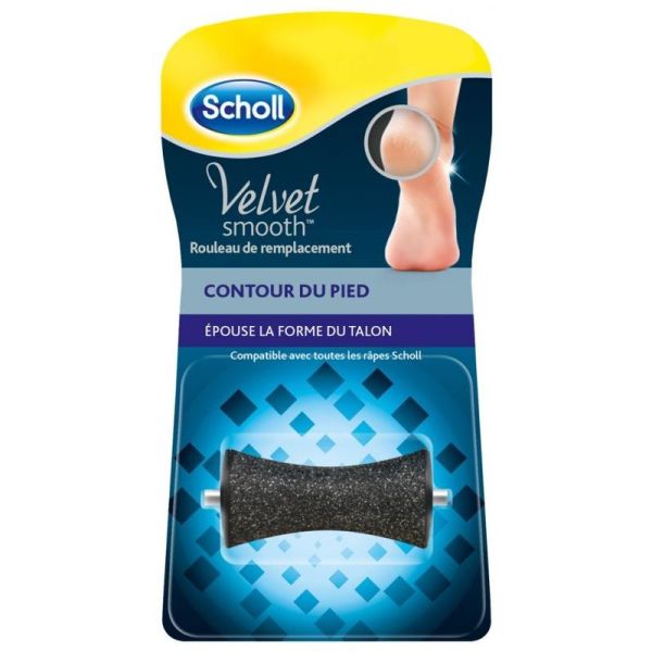 Scholl Velvet Smooth Contour du Pied Rouleau de Remplacement - 1 unité 