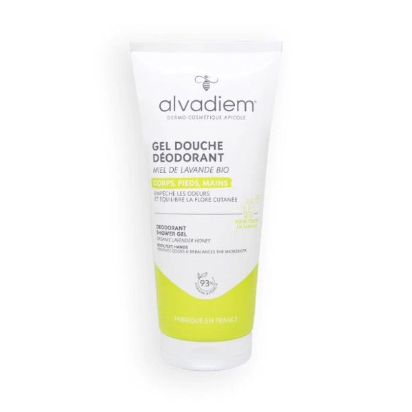 Alvadiem Gel Douche Déodorant au Miel de Lavande Bio - 200ml