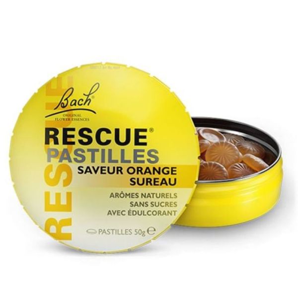 Rescue Bach Pastilles Orange Sureau 50g – Détente et sérénité nomade