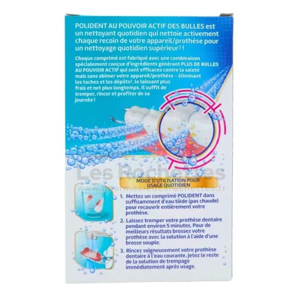 Polident Nettoyant Anti-Bactérien - 72 Comprimés