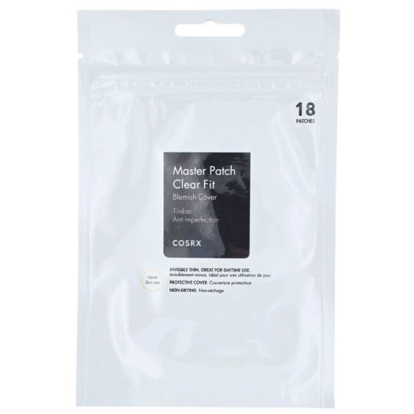 Cosrx Master Patch Clear Fit x18 - Patchs ultrafins anti-imperfections