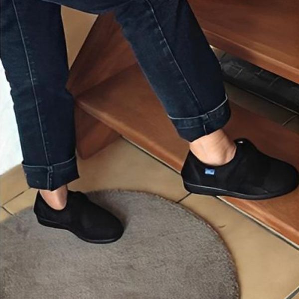Dr Comfort CHUT Wallaby Noir - Chaussures Confort Mixte Pieds Diabétiques
