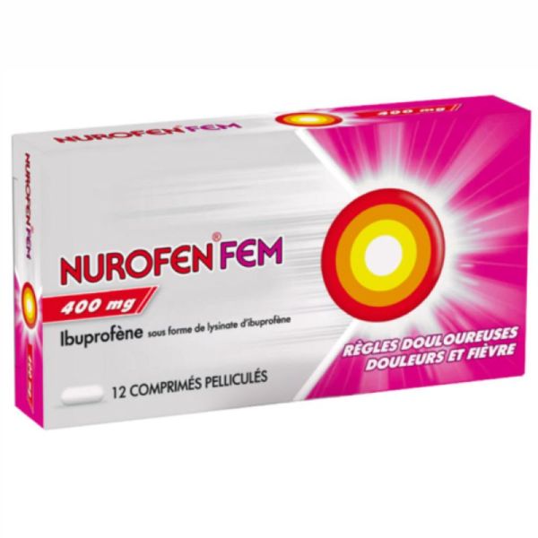 Nurofen Fem 400mg 12 comprimés - Ibuprofène