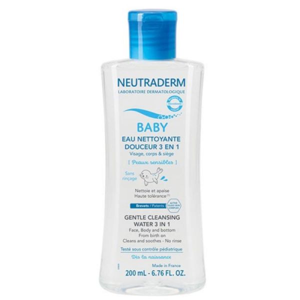 Neutraderm Baby Eau nettoyante douceur 3 en 1 200 ml