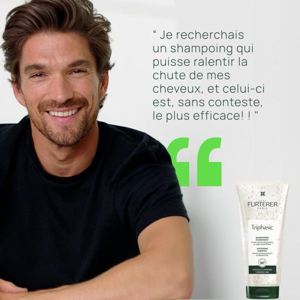 René Furterer Triphasic Shampoing Antichute - 250 ml - Stimulation et Croissance Capillaire