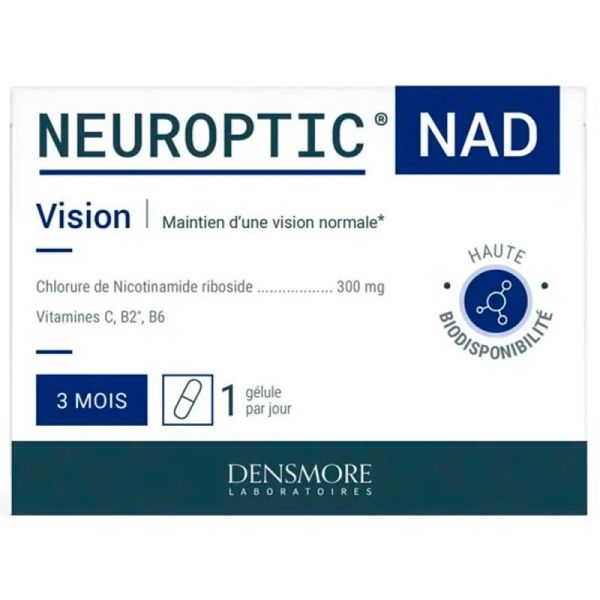 Densmore Neuroptic Nad Vision - 90 Gélules - Soutien de la vision et optimisation du NAD+