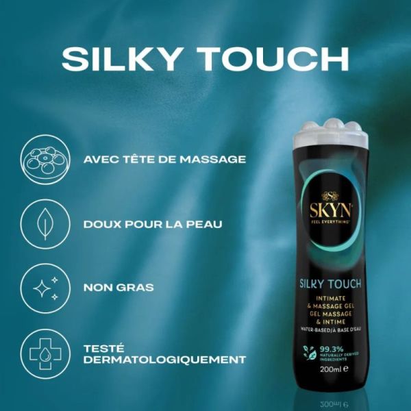 Skyn Silky Touch 3-en-1 Gel de Massage Intime Hydratant & Lubrifiant - 200ml