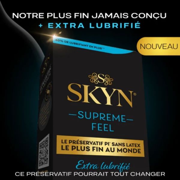 SKYN Supreme Feel maxi pack 20 préservatifs sans latex extra-lubrifiés pour un confort maximal