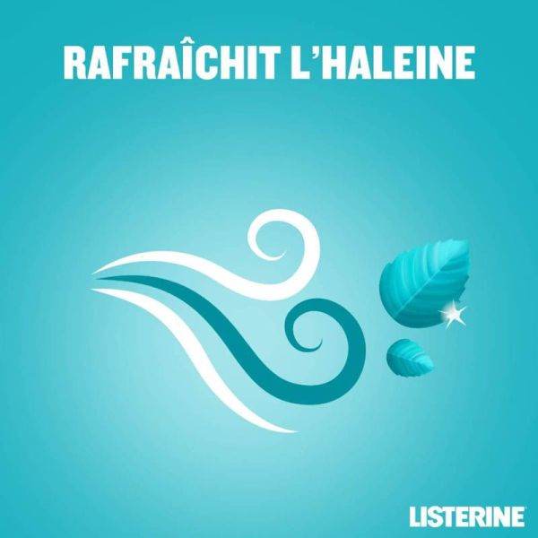 Listerine Bain de Bouche Fraîcheur Intense - 500 ml - Rafraîchit l'haleine et élimine les bactéries