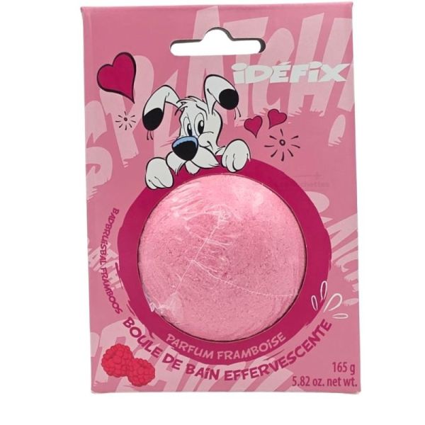 Le Comptoir du Bain Bombe de bain effervescente Idéfix Framboise 1 unité - Moment de bain ludique et de détente pour les enfants