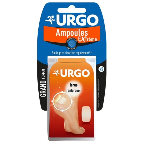 URGO Ampoules Extrême Pansements Grand Format - 5 Pansements