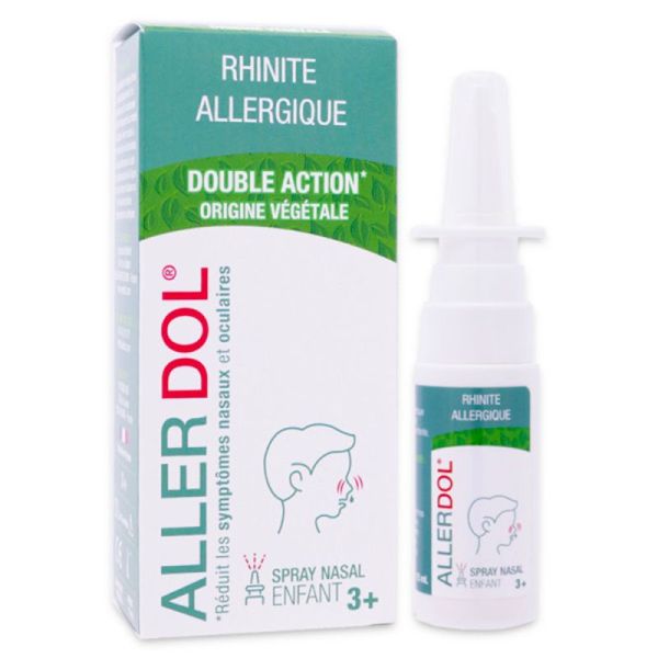 Allerdol Rhinite Allergique Double Action - Spray Nasal Enfant - 15ml - Protection et soulagement