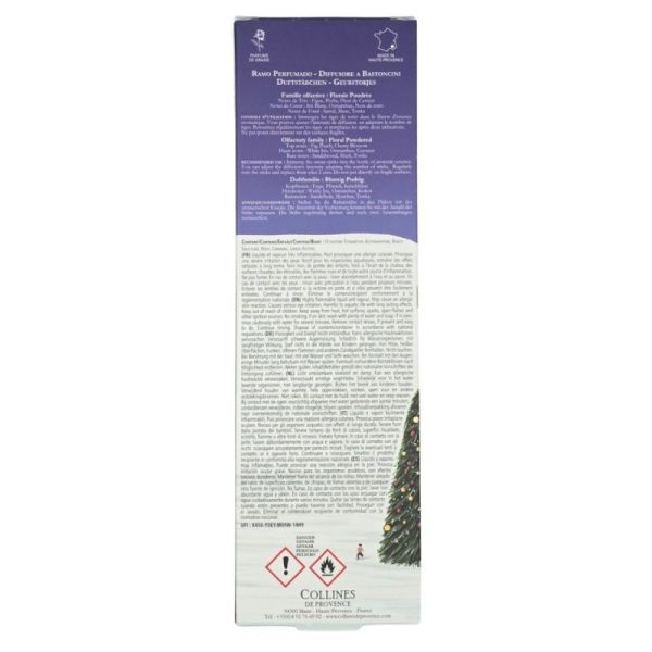 Collines de Provence Bouquet Parfumé Fleur de Noël 100 ml - Ambiance florale et poudrée