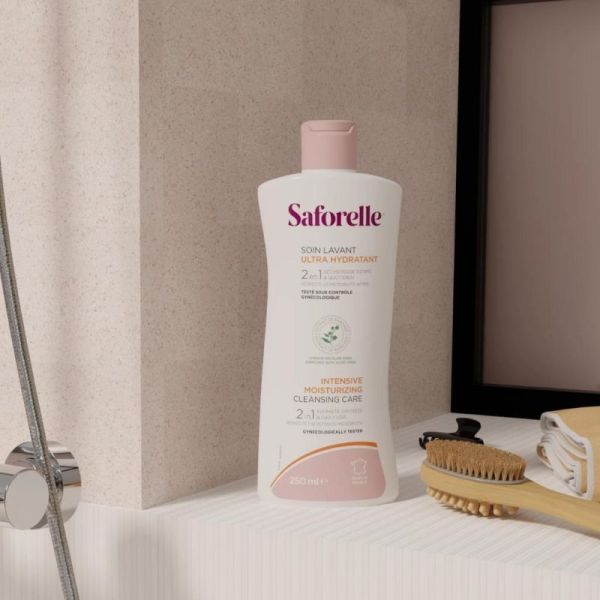 Saforelle Soin Lavant Ultra Hydratant 250 ml - Hygiène intime et corporelle peaux sèches et sensibles
