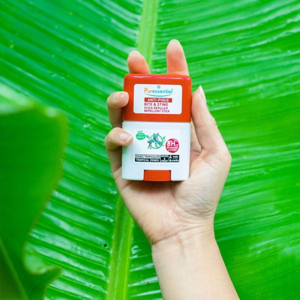 Puressentiel Anti-Pique Stick Répulsif Zones Tropicales 20ml – Protection précise et waterproof
