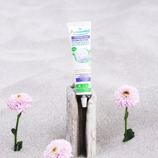 Puressentiel Soin Intime Pommade Apaisante Bio 30 ml – Calme les démangeaisons, répare et hydrate 24h
