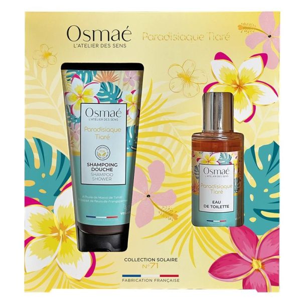 Osmaé Coffret Paradisiaque Tiaré Gel Douche-Shampoing & Eau de Toilette