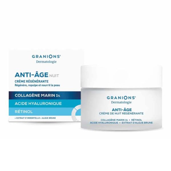 Granions Dermatologie Crème Régénérante Anti-Âge Nuit 50ml – Réparation et fermeté
