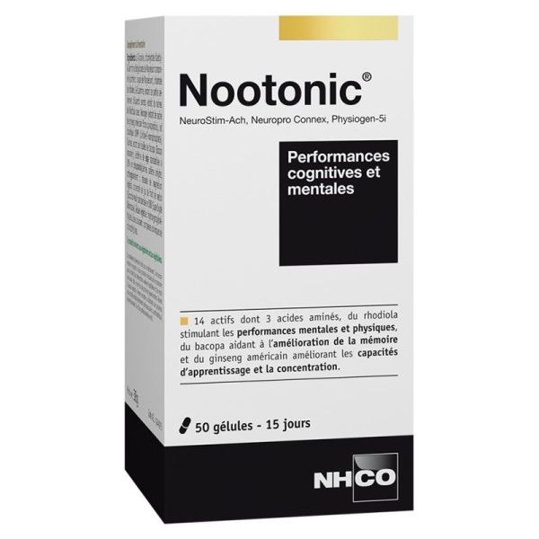 NHCO Nootonic - Performances Cognitives et Mentales - 50 Gélules