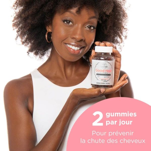 Lashilé Beauty Good Hair Women Anti-Chute - Prévient la Chute des Cheveux - 60 Gummies