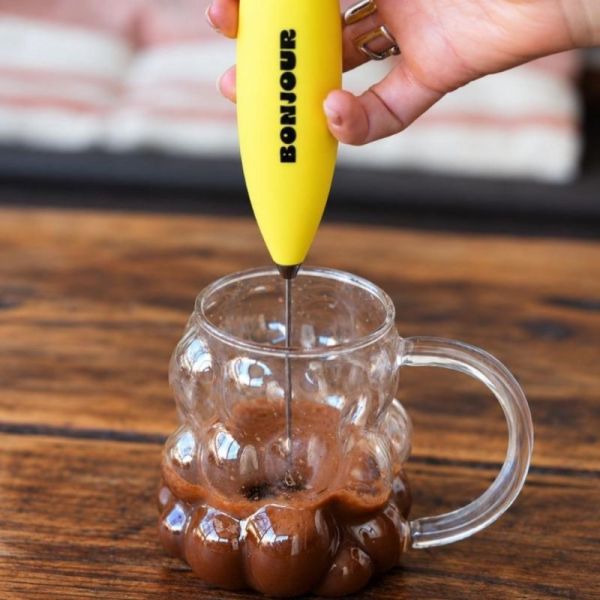 Bonjour Mousseur à Lait Accessoire - Pour une mousse légère et onctueuse à la maison