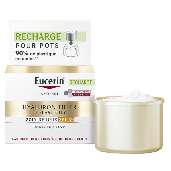 Eucerin Hyaluron-Filler + Elasticity Soin de Jour SPF30 Signes de l'Âge - Recharge 50ml