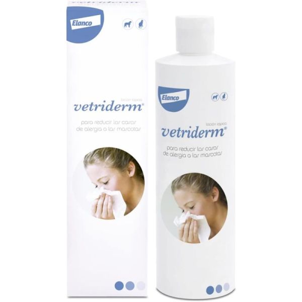 Elanco Vetriderm Lotion Anti-Allergène - 350 ml - Apaisante, efficace et facile à utiliser