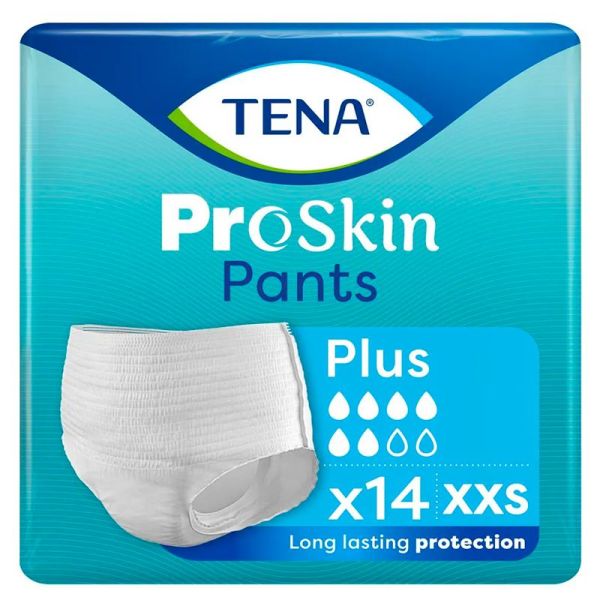 Tena Proskin Plus Pants Culottes Absorbantes Urinaires - 14 protections - Taille XXS