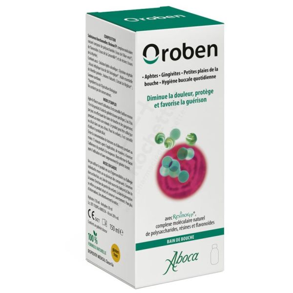 Aboca Oroben Bain de bouche 150ml - Aphtes, gingivites et petites lésions
