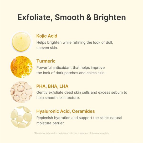 Medicube Soin Exfoliant Curcuma et Acide Kojique 80ml – Éclat et anti-taches