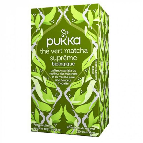 Pukka Ayurvédique Thé Vert Matcha Supreme 20 sachets