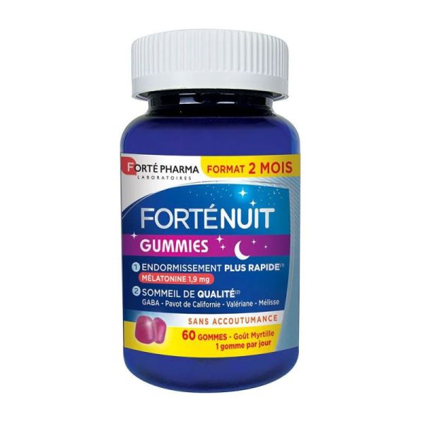 Forté Pharma Forté Nuit Gummies Sommeil, 60 gummies