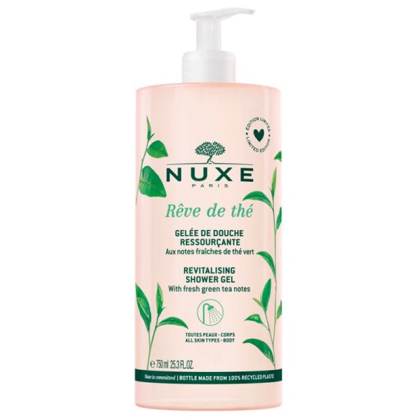 Nuxe Body Rêve de Thé Gelée de Douche Ressourçante - 750 ml - Nettoie et parfume la peau