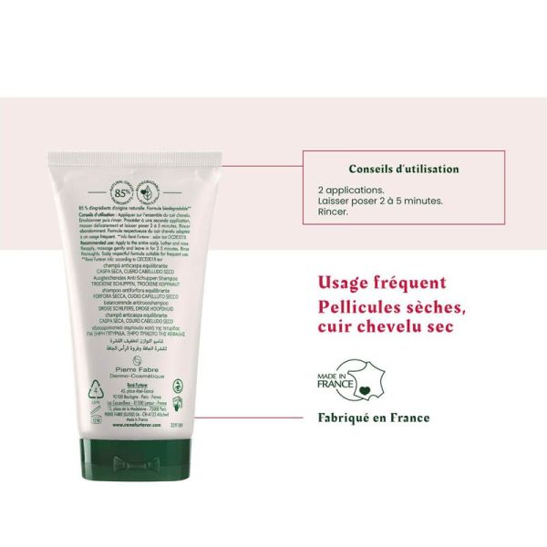 René Furterer Neopur Shampoing Antipelliculaire Pellicules Sèches - 150 ml - Équilibre du Microbiome