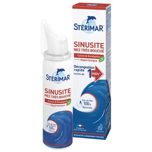 Stérimar Sinusite Nez Très Bouché 50ml – Décongestion rapide et soulagement