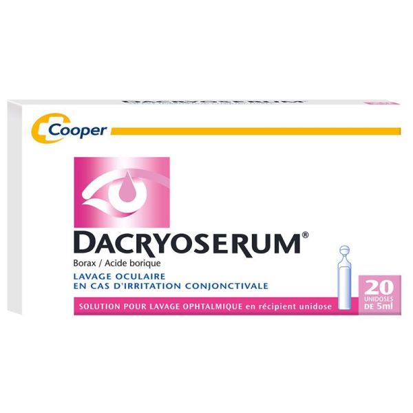 Cooper Dacryoserum lavage oculaire 20 unidoses