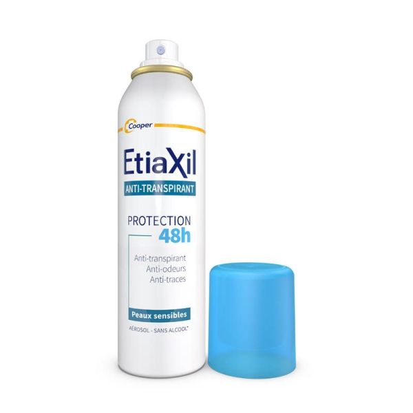Etiaxil Anti-transpirant Protection 48h Peaux Sensibles Aérosol - Lot de 2 x 150ml