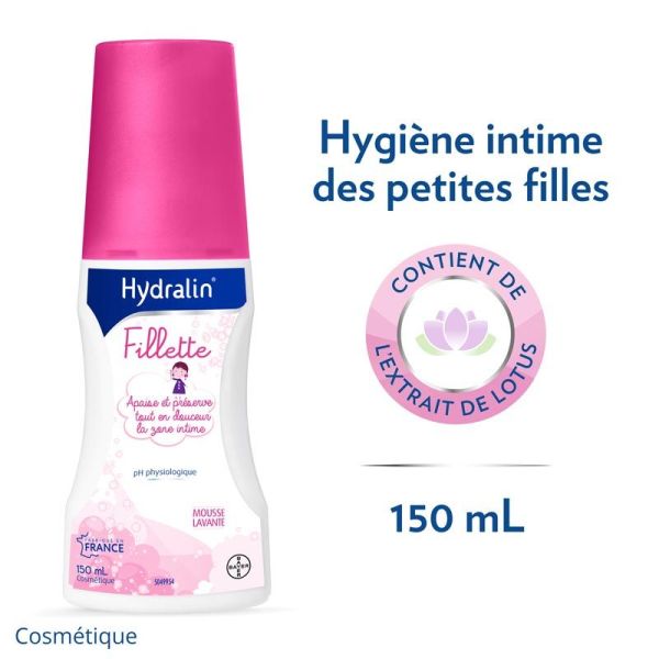Hydralin Fillette mousse lavante intime 150 ml