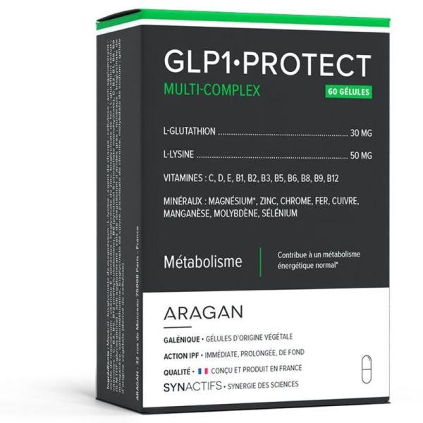 Aragan Synactifs GLP1 Protect 60 gélules – Métabolisme et soutien nutritionnel