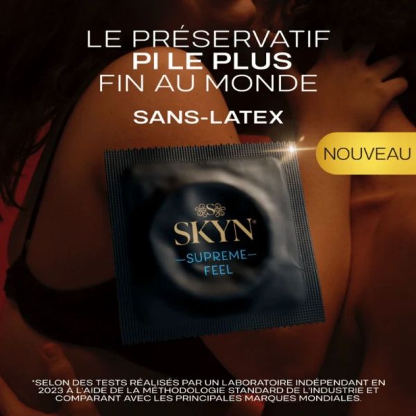 SKYN Supreme Feel maxi pack 20 préservatifs sans latex extra-lubrifiés pour un confort maximal