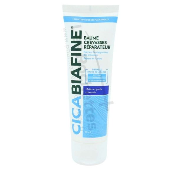 Biafine Cicabiafine Baume Réparateur Crevasses 50ml - Mains et pieds abîmés, fendillés, crevassés