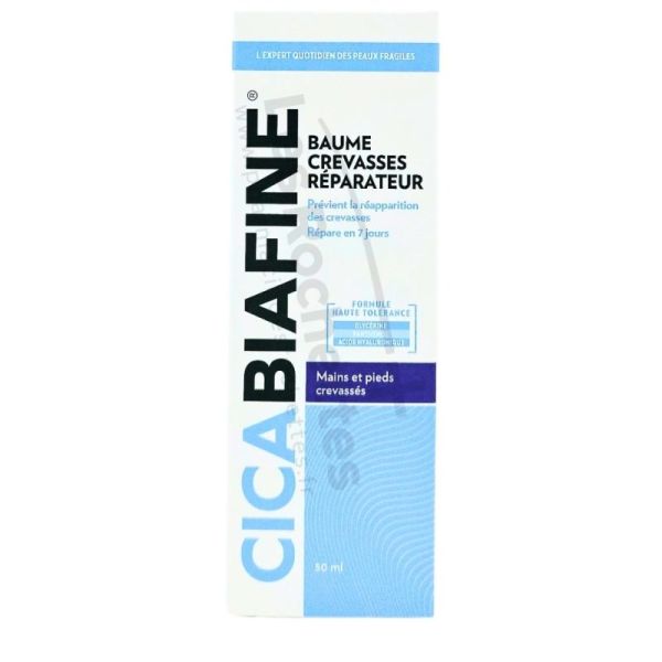 Biafine Cicabiafine Baume Réparateur Crevasses 50ml - Mains et pieds abîmés, fendillés, crevassés