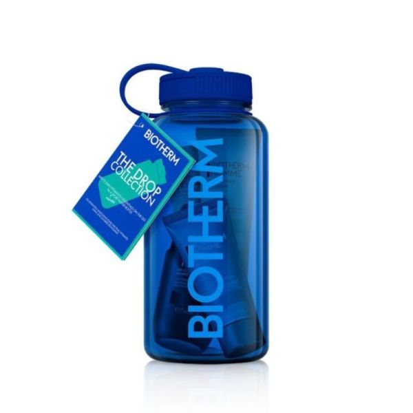 Biotherm Power Drop coffret gourde de sport 1L - 4 produits - routine hydratation peau et corps pour homme