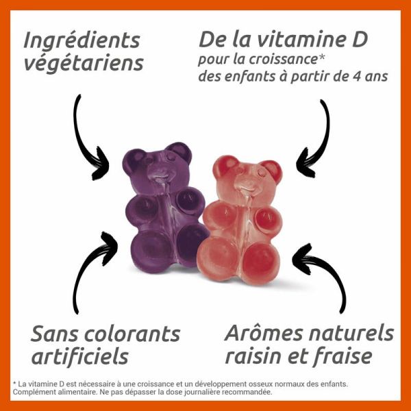 Vitascorbol Kids Multivitamines - Soutien la Croissance et la Vitalité des Enfants - 45 Gummies