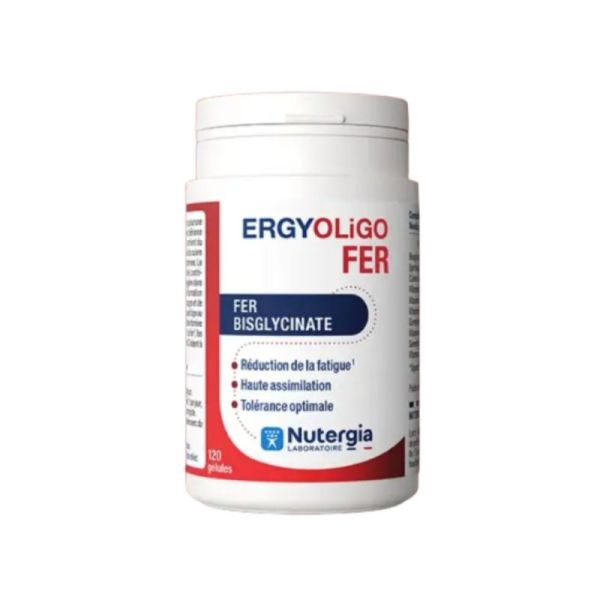 Nutergia Ergyoligo Fer 120 gélules - Réduit la fatigue