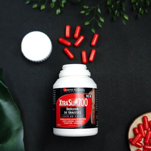 Forté Pharma Xtra Slim 700 Men - 120 Gélules - Brûle-graisses, définition musculaire et contrôle du poids